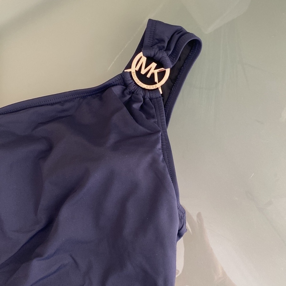 Michael Michael Kors Bathing Suit One Piece Swimsuit Navy Size 4 - Picture 5 of 6